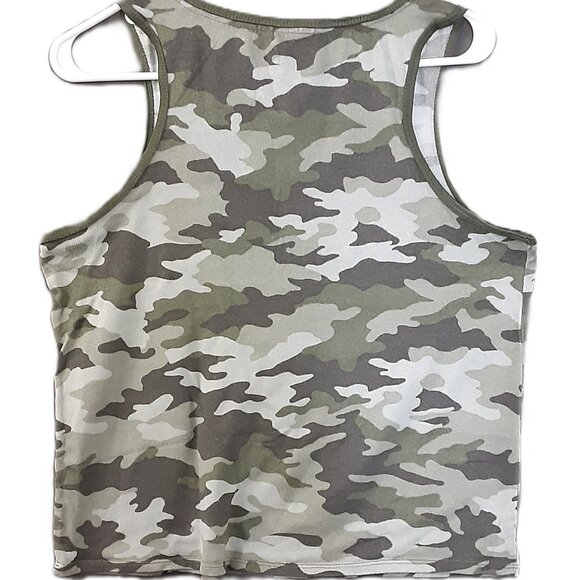 Lucky Brand Camo Woman's Tank Top Size Large, Pullover, Sleeveless - Picture 2 of 5